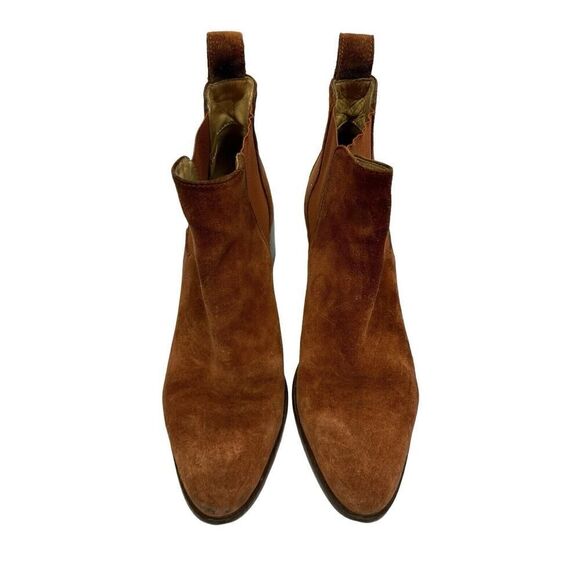 Everlane The Heel Boots in Rust Suede Women sz 8 - Picture 2 of 11
